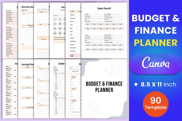 Download Budget &amp; Finance Planner Canva Template - Finance plan Collection