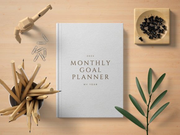 Download 2024 Monthly Goal Planner with Calendar - Monthly goal planner Collection