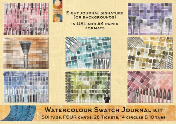 Download BIG Watercolour Papers and Journal Kit - Journal kit Collection