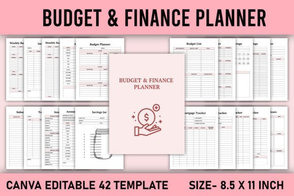 Download Budget &amp; Finance Planner Canva Template - Finance plan Collection