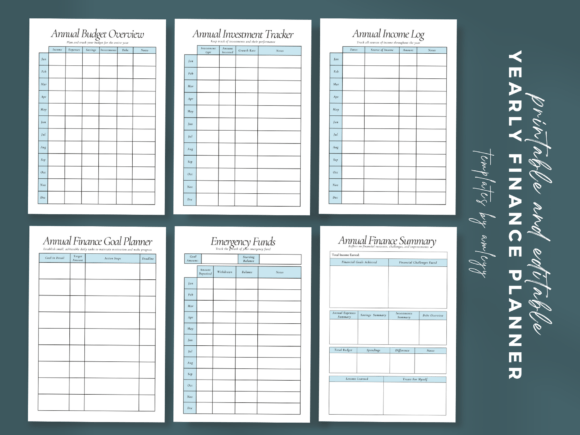 Download Yearly Finance Planner Template - Finance plan Collection