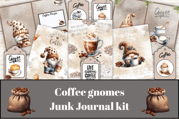 Download Coffee Junk Journal Kit - Journal kit Collection
